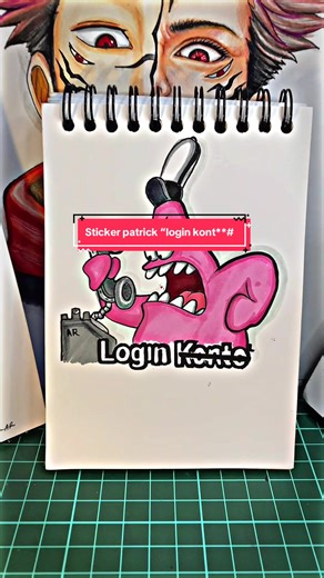 Drawing Tutorial for Patrick Sticker Design