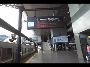 【4K乗換動画】Transfer at Kyoto Station 京都駅 0番線 琵琶湖線特急・北陸線サンダーバード・高山線―4・5番線 京都線 乗換え