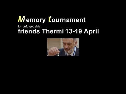 Memory tournament for unforgettable friends, Thermi 13 19 April 2026