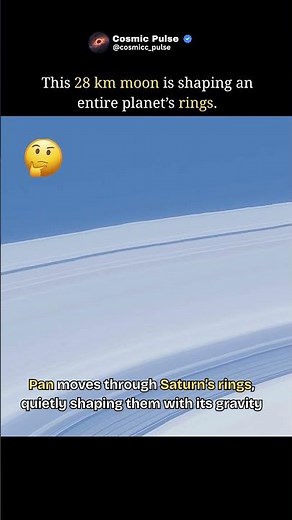 This Tiny Moon Is Shaping Saturn’s Rings!#shorts #trending #viral #space #planet #spacefacts #cosmos
