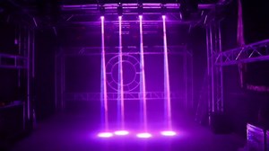 DJ Lights Moving Head U`King Mini LED Moving Head Light RGBW Stage Lighting Beam Spot Lights by DMX 512 Sound Activated Control for Wedding Disco Party Indoor Christmas and Halloween(Set of 2)