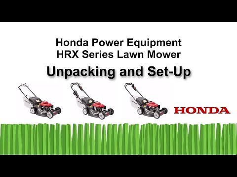 HRX217 Series Lawn Mower Unpacking and Setup