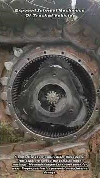 Exposed Internal Mechanics Of Tracked Vehicles
