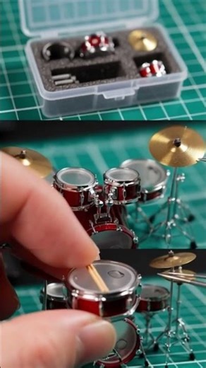 Tiny Rock Drum Set 🥁🔥 | The Smallest Rock Kit Ever