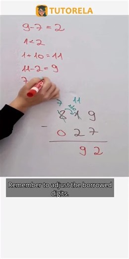 Subtract 819 Minus 27: Mastering Borrowing in Math #Math #ArithmeticOperations #VerticalSubtraction