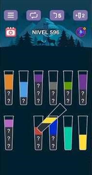 Water Sort Puzzle nivel 596