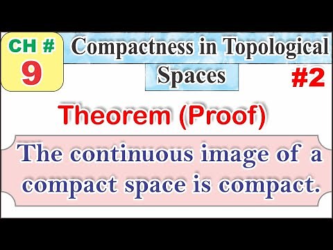 The Continuous image of a Compact Space is Compact (proof).