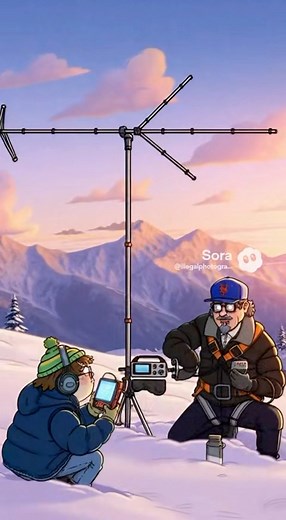 9.3K views · 299 reactions | On the job in the blizzard! Ham Radio Humor! #hamradio #AmateurRadio #dxing #radio #nextgeneration #cartoon | Ham Radio 24-7 | Facebook