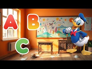 ABCD Learning Video for Baby Gentle Songs and Simple First Alphabet Flashcards
