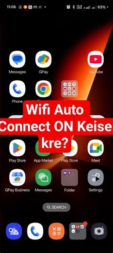Wifi #auto connect keise on kre/ How Turn On Auto WiFi connection