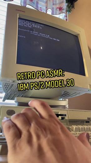 Replying to @IBM Retro PC ASMR: Booting up an IBM PS/2 Model 30-8086 from 1987, playing Star Wars for MS-DOS #80s #retrocomputer #retrogaming #keyboard #asmr #nostolgia #pcgaming