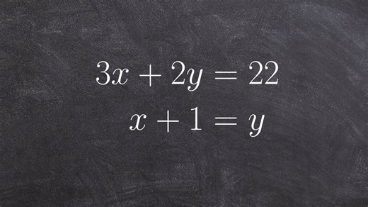 Solving a linear system by using substitution