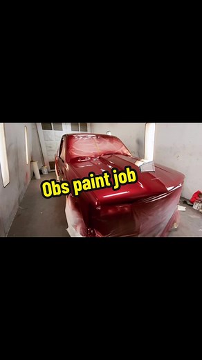 Obs paint job we did a while back 🍷🔥#dallas #bodywork #explore #paintwork #texas #bodyshoplife #obs #chevy