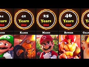 Age of Super Mario Bros. Movie Characters