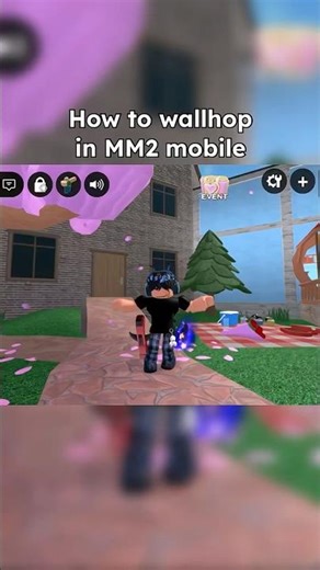 Wallhop MM2 tut || #roblox #mm2 #tutorial #shorts