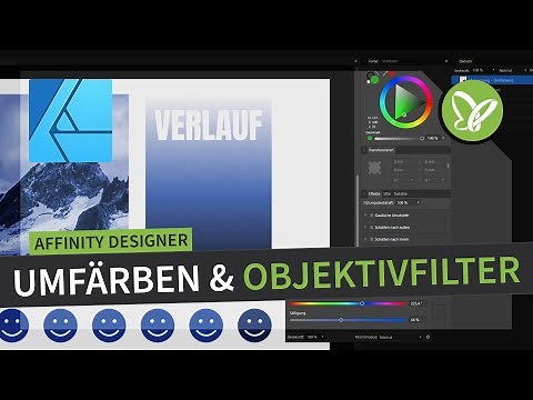 Affinity Designer-Tutorial: Umfärben und Objektivfilter