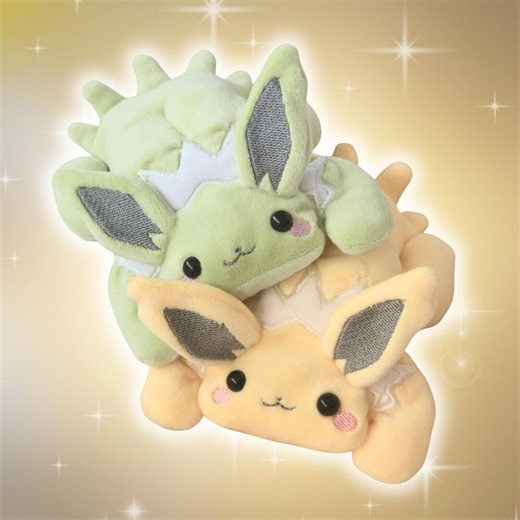 Handmade Jolteon Fan-made Plush Beanie: Handmade Sensory Stuffed Animal Weighted - Etsy