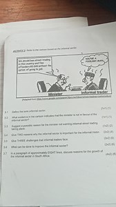 ACTIVITY 3: Refer to the cartoon based on the informal sector.... | Filo