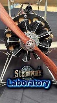 Scratch Built 9 Cyl. Rotary Engine, Model Maker, SteamPunk LabOratory
