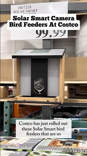 Birdwatching Goes High-Tech! 🐦✨ Solar Smart Bird Feeder at Costco!
