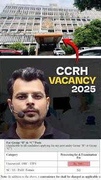 ccrh Lab Technologist vacancy 2025 #rankplus #chandanmlt#shortvideo #ccrh #vairalvideo #vacancy