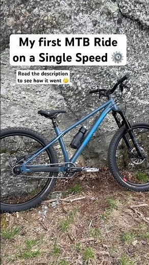 My First Single Speed MTB Ride! ⚙️