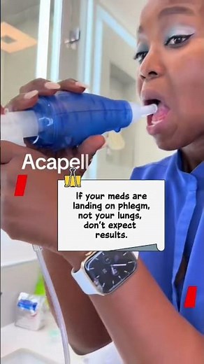 Can't Clear your cough❓ Try This Flutter Valve Technique (bronchiectasis)
