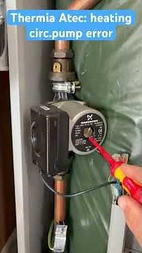 Thermia atec- heating circ.pump error. Start with basics but most likely stuck or failed pump