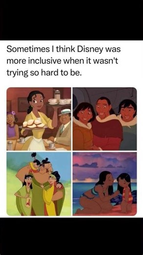 Sometimes Disney was more inclusive when it wasn't trying so hard 😭 #memes