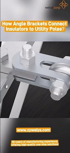 #AngleBracket #PowerLineHardware #electrical How Angle Brackets Connect Insulators to Utility Poles