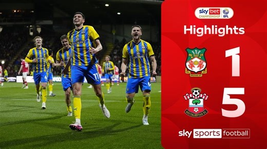 Wrexham 1-5 Southampton | Championship highlights