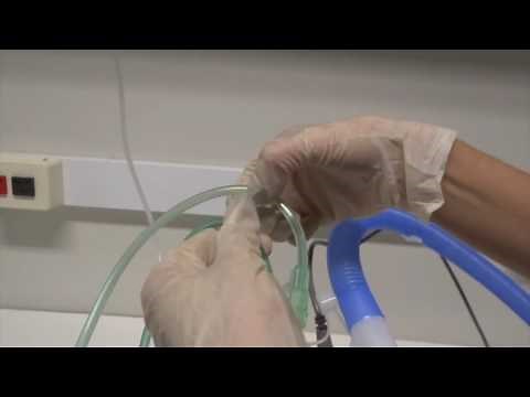 Montagem do sistema de oxigenoterapia nasal de alto fluxo (Optiflow®) - Parte 3B