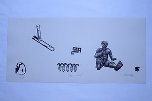 Gravure linoléum Despiezandome'', gravure artistique, édition limitée, impression linoléum, print hand made - Etsy France