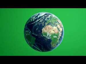 Free Green Screen Rotating Earth Animation | 3D Globe Stock Footage