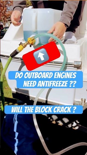 Winterize YAMAHA outboard engine with antifreeze #boatengines #howto #yamahaoutboard #boatfishing