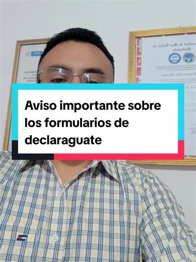 Importante Aviso sobre Formularios Declaraguate