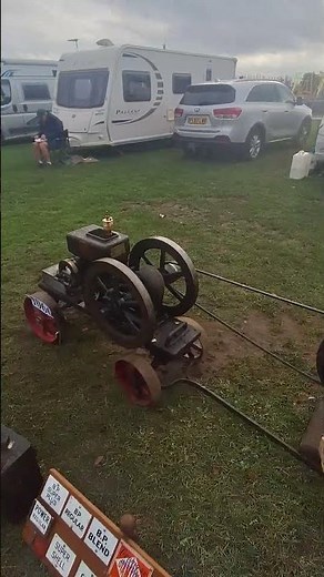 Rock Island hit & miss engine seen here at the Newark Vintage Tractor & Heritage Show