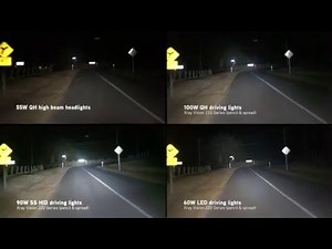 Xray Vision: Quartz Halogen vs HID vs LED driving lights
