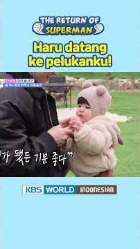 Walaupun demi snack, Haru bisa datang ke pelukan ayah hehehe 🤗 #haru #하루 #shimharu #심하루