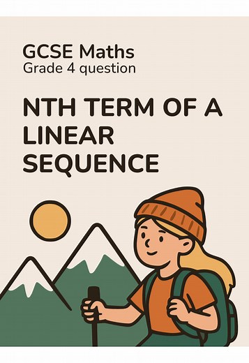 Finding the nth term of a linear sequence #gcsemaths #gcsemathsrevision #gcserevision #ocr #studytok