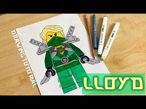 How to draw Ninjago characters Lloyd / Lloyd Ninjago drawing