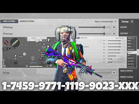 New Update 4.3⚡Best Sensitivity code + Control Settings Pubg Mobile /Bgmi Sensitivity 2026