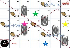 Interactive PowerPoint Game Springs and Trap Doors #Alternative Snakes & Ladders