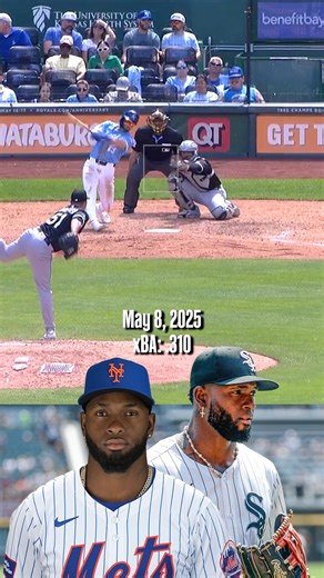 Luis Robert Jr. plays from 2025 but the opposing batter's expected batting average goes up each time 🔥 Robert Jr., the Mets' new center fielder, has ranked among the best defensive CF in baseball since his debut in 2020. | SNY