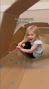 DIY Staircase Slide 🛝📦 Created with Cardboard and Makedo tools! #viral