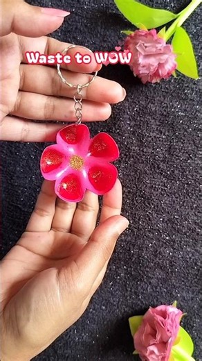🤯Waste bottle keychain✨ #shorts #trending #viral #art #diy #keychain #keychaincraft #youtubeshorts