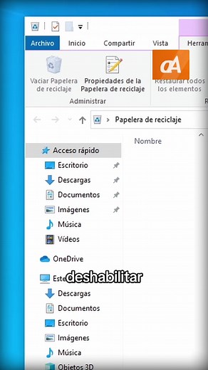 Cómo deshabilitar la papelera de reciclaje en Windows