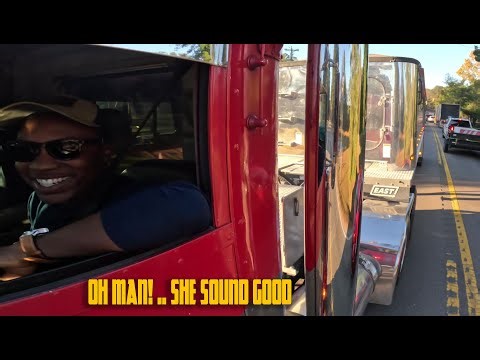 Hauling the earth one day at a time! in my straight piped Detroit