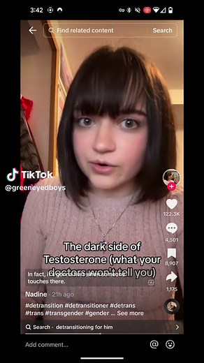 speak for yourself 💖 you can educate about the pros and cons of testosterone and detransitioning without fear mongering and speaking in absolutes #ftm #transmasc #transman #gay #lgbtq #queer