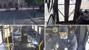 8.4K views · 28 reactions | MCTS CRASH: New video from MCTS shows the moment a bus driver accidentally accelerated into an intersection instead of breaking. Four people were hurt. The driver will be off the road for at least six months. MORE: https://on.tmj4.com/2KnrOKn | TMJ4 News | Facebook